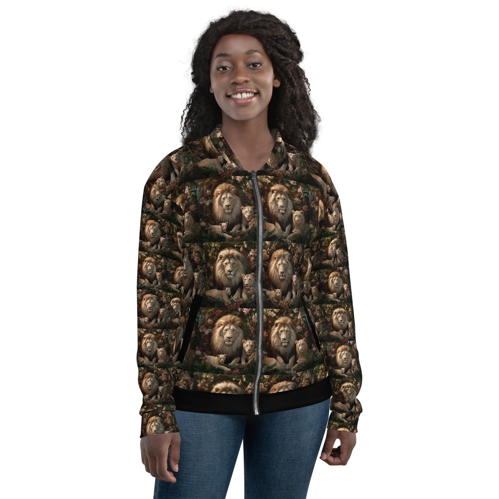 Lion Unisex Bomber Jacket - ShopEbonyMonique