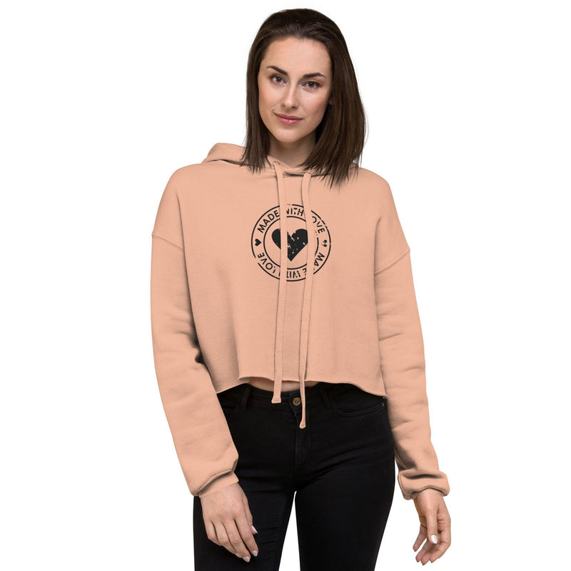 Made With Love Crop Hoodie - ShopEbonyMonique