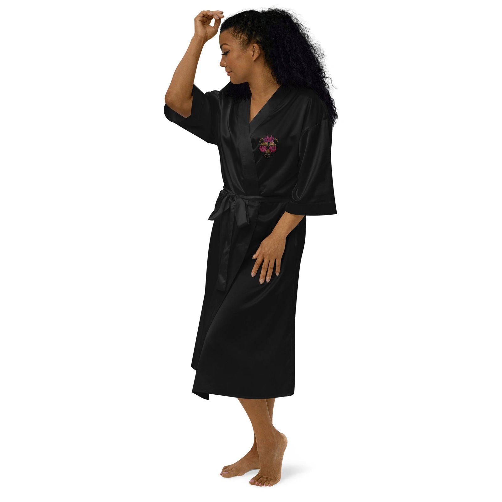 Mama Bear Satin robe - ShopEbonyMonique