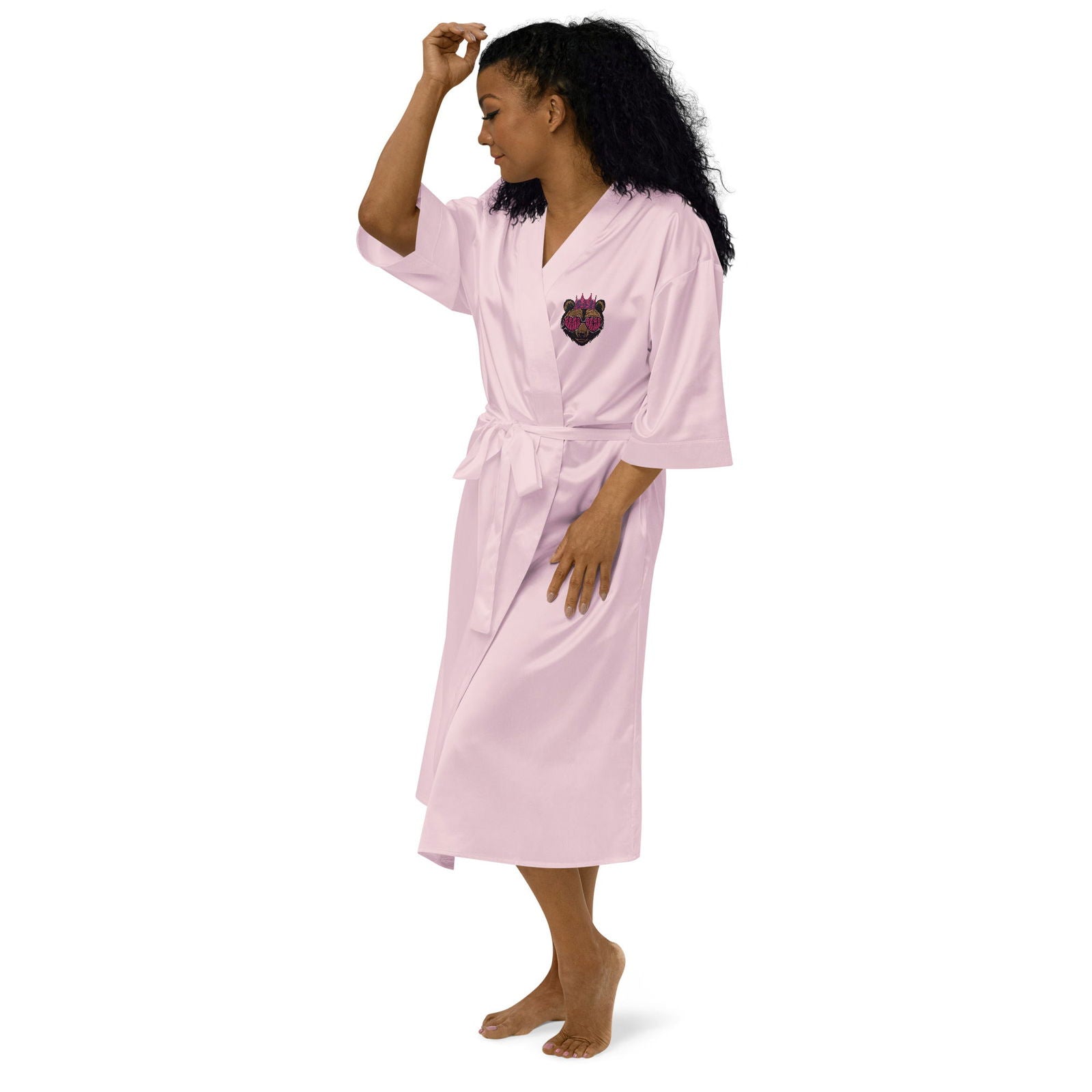 Mama Bear Satin robe - ShopEbonyMonique