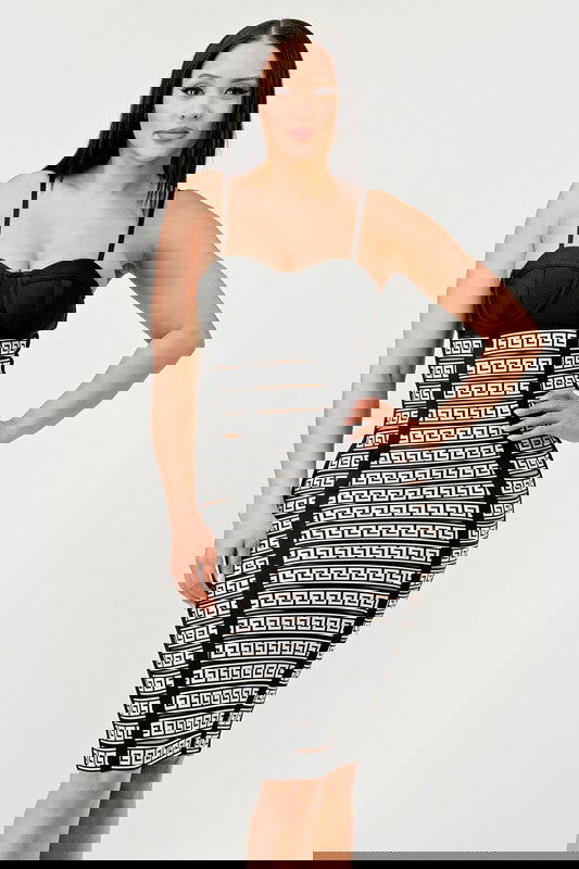 Maze Enigma Bodycon Dress - ShopEbonyMonique