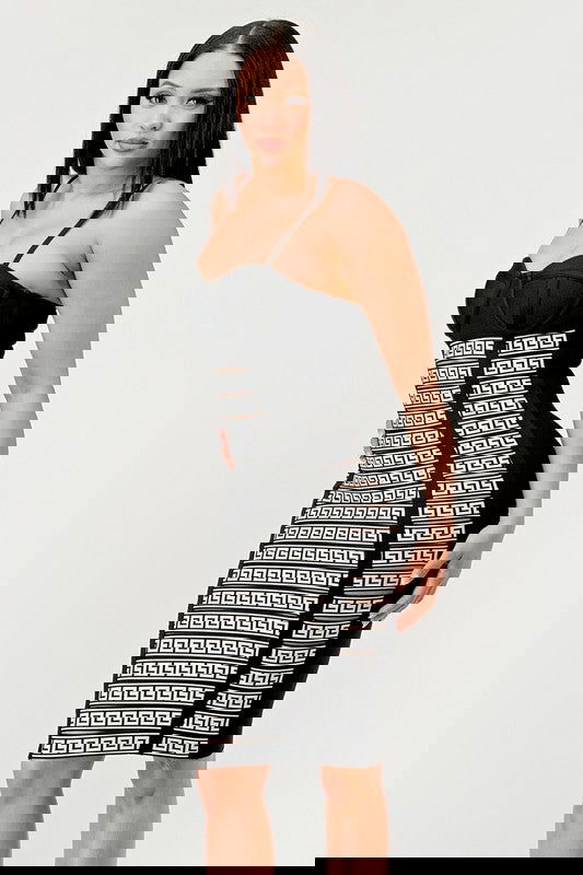 Maze Enigma Bodycon Dress - ShopEbonyMonique