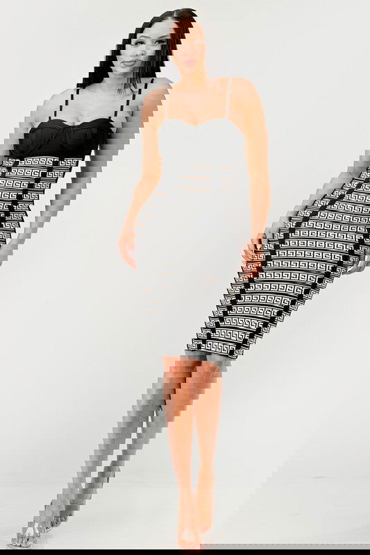 Maze Enigma Bodycon Dress - ShopEbonyMonique