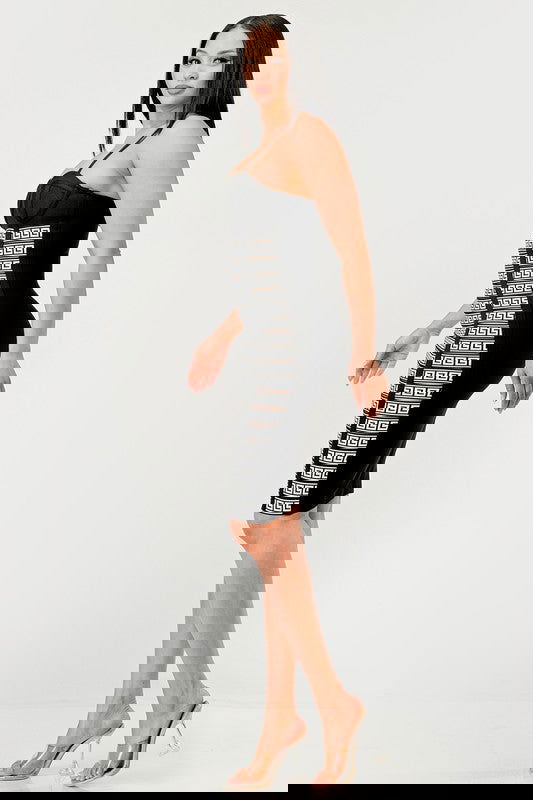 Maze Enigma Bodycon Dress - ShopEbonyMonique
