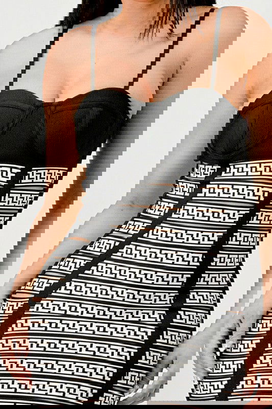 Maze Enigma Bodycon Dress - ShopEbonyMonique