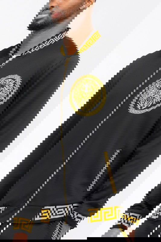 Mens Black and Gold Track Suit - ShopEbonyMonique