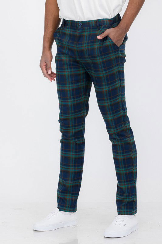 Mens Plaid Trouser Pants - ShopEbonyMonique