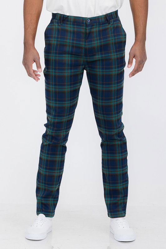 Mens Plaid Trouser Pants - ShopEbonyMonique
