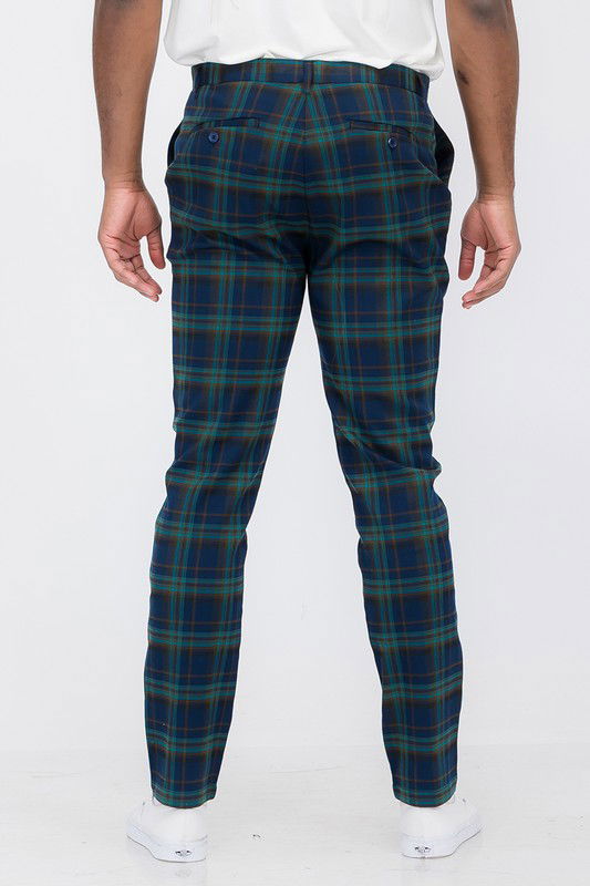 Mens Plaid Trouser Pants - ShopEbonyMonique