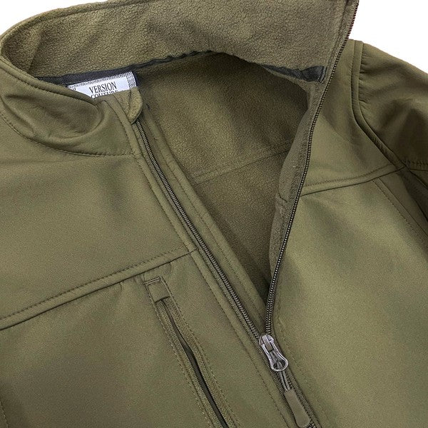 Mens Solid Soft Shell Storm Tech Jacket Coat - ShopEbonyMonique