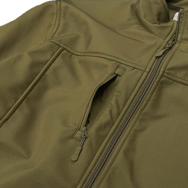 Mens Solid Soft Shell Storm Tech Jacket Coat - ShopEbonyMonique