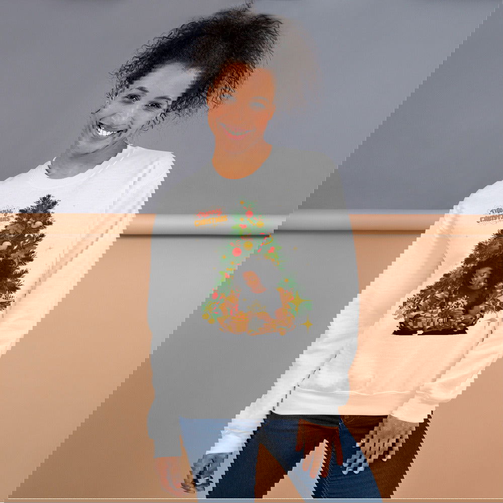 Merry Christmas Lady Sweatshirt - ShopEbonyMonique