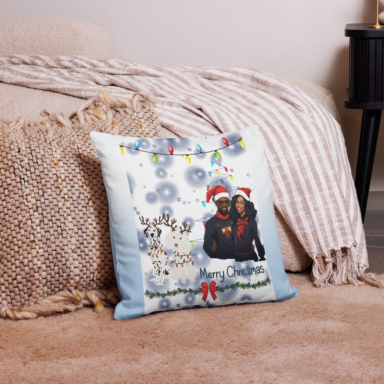 Merry Christmas Premium Pillow - ShopEbonyMonique