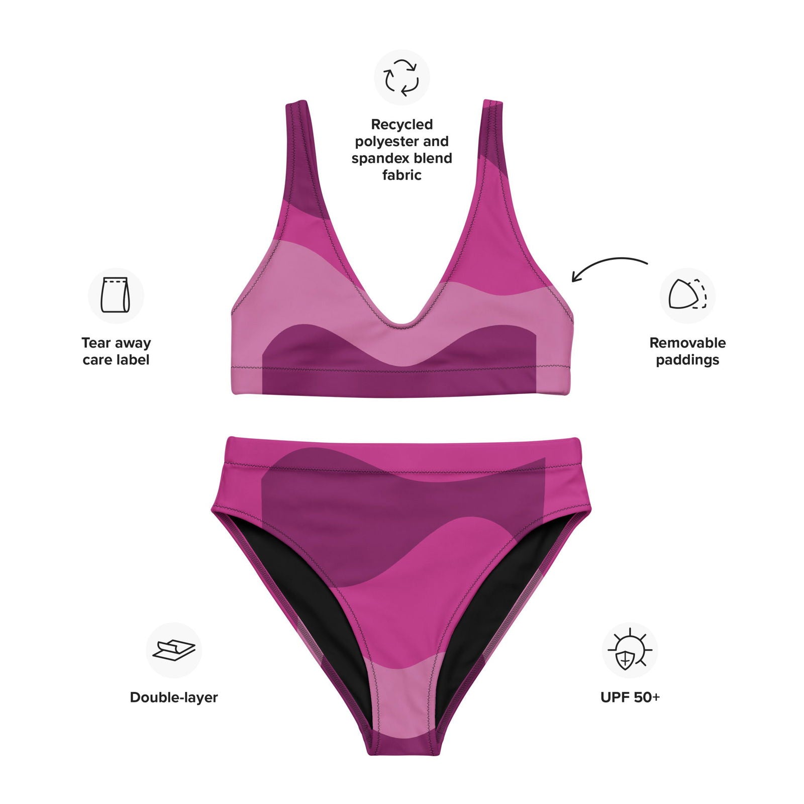 Passion Recycled High-Waisted Bikini - ShopEbonyMonique