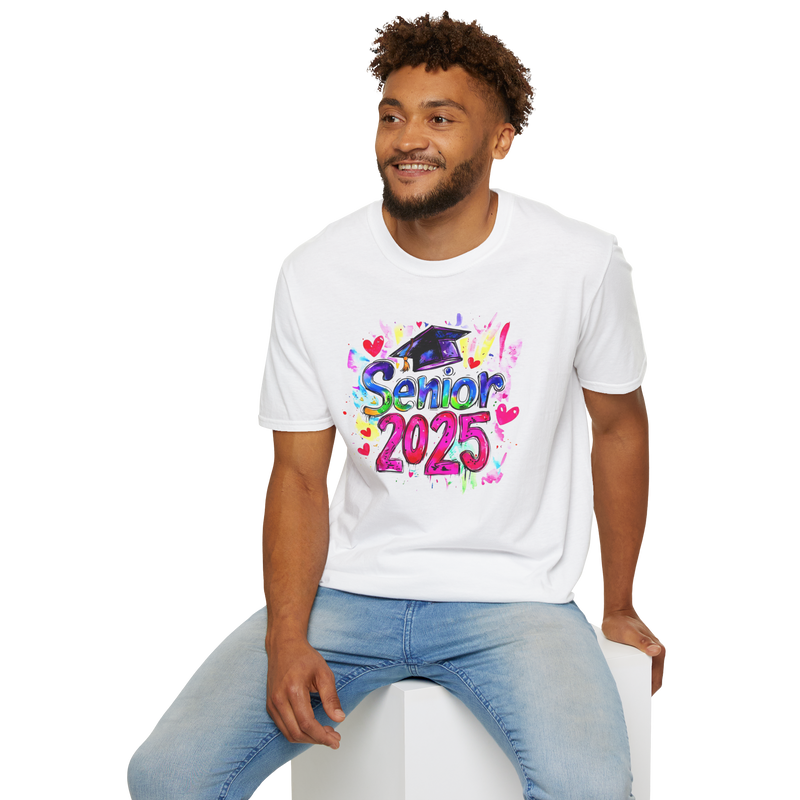 Senior 2025 Unisex Softstyle T-Shirt - Celebrate Graduation