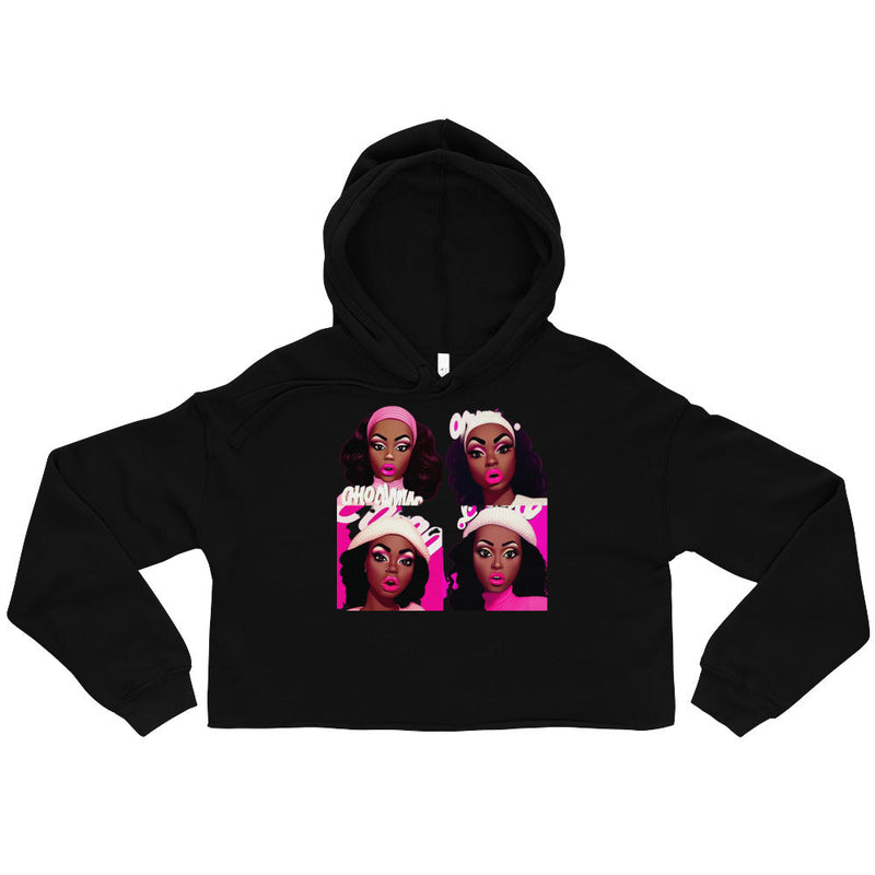 Pink Lip Crop Hoodie - ShopEbonyMonique