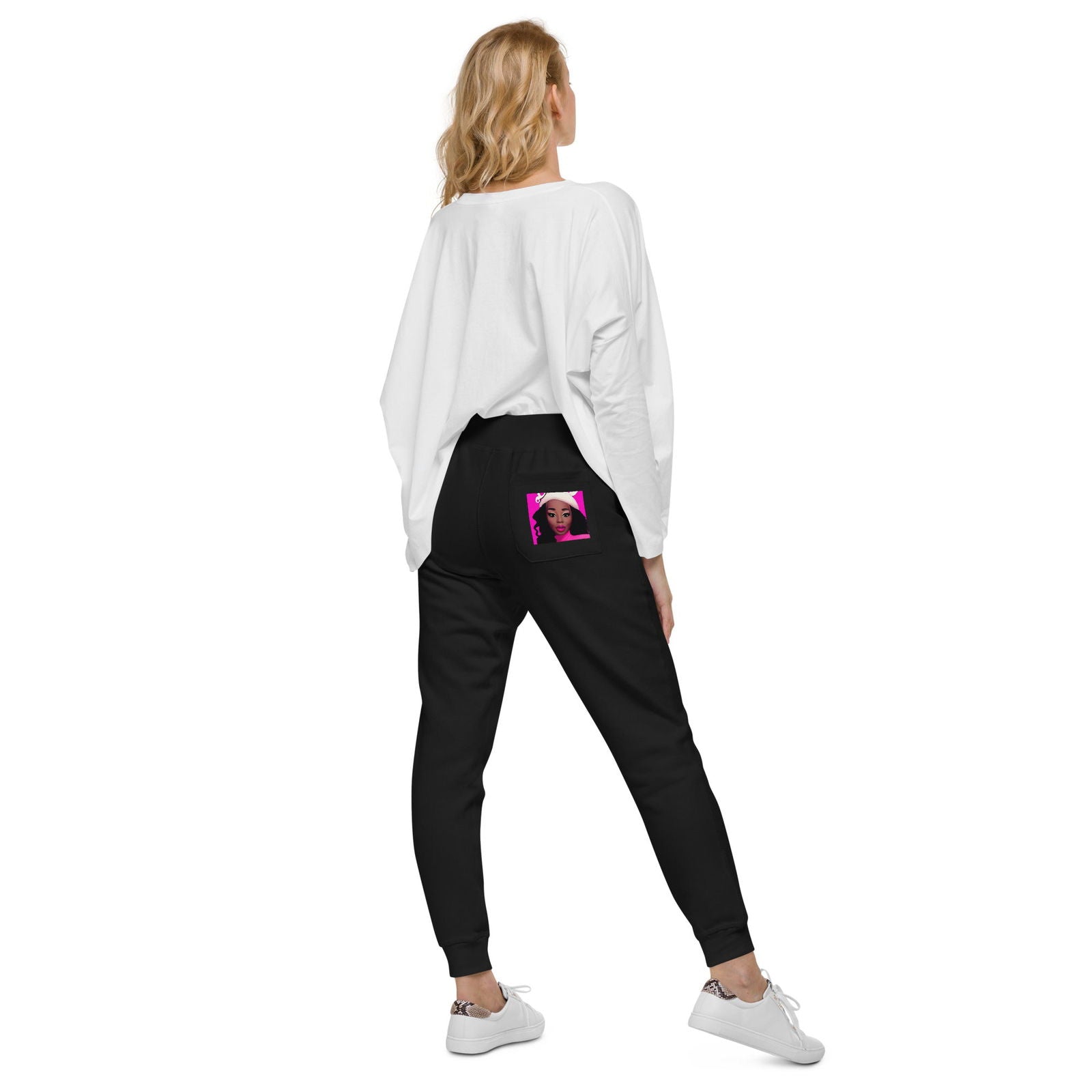 Pink Lip fleece sweatpants - ShopEbonyMonique