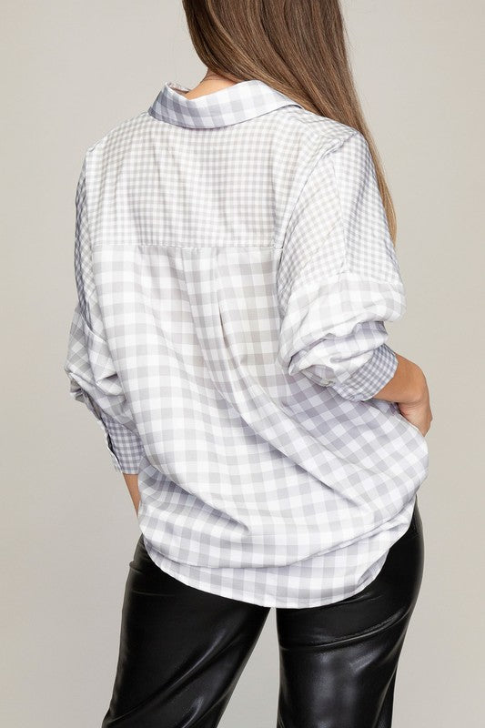 Plaid Pocket Top - ShopEbonyMonique