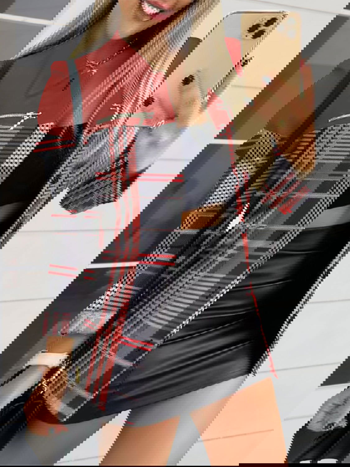 Printed Button Up Zip Detail Shacket - ShopEbonyMonique