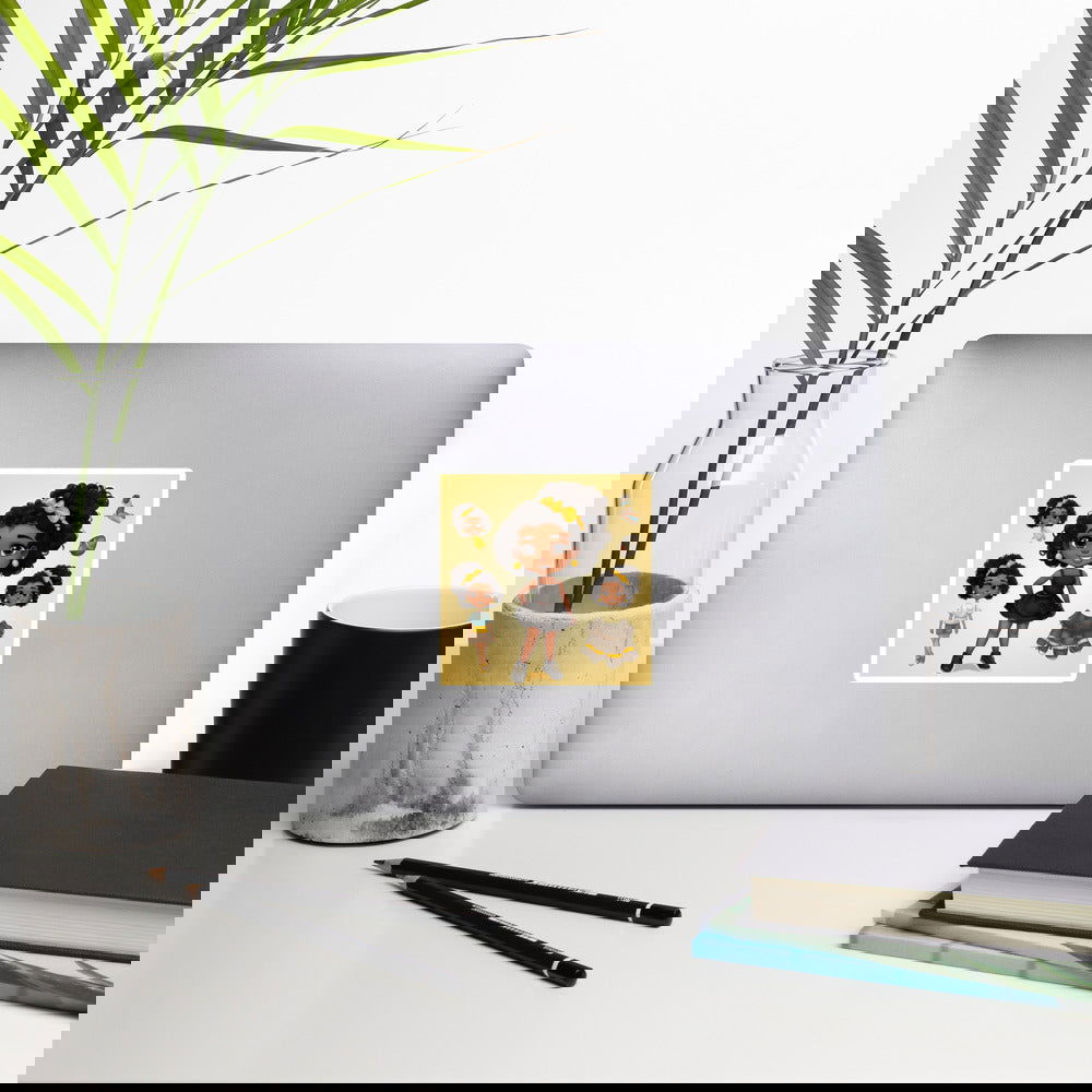 Puffy Girl Bubble-free stickers - ShopEbonyMonique