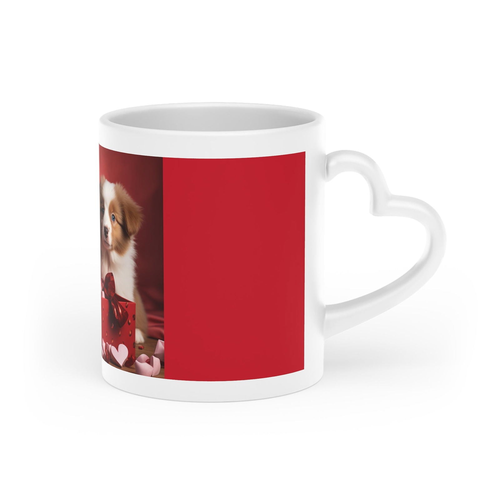 Puppy Love Heart-Shaped Mug - ShopEbonyMonique