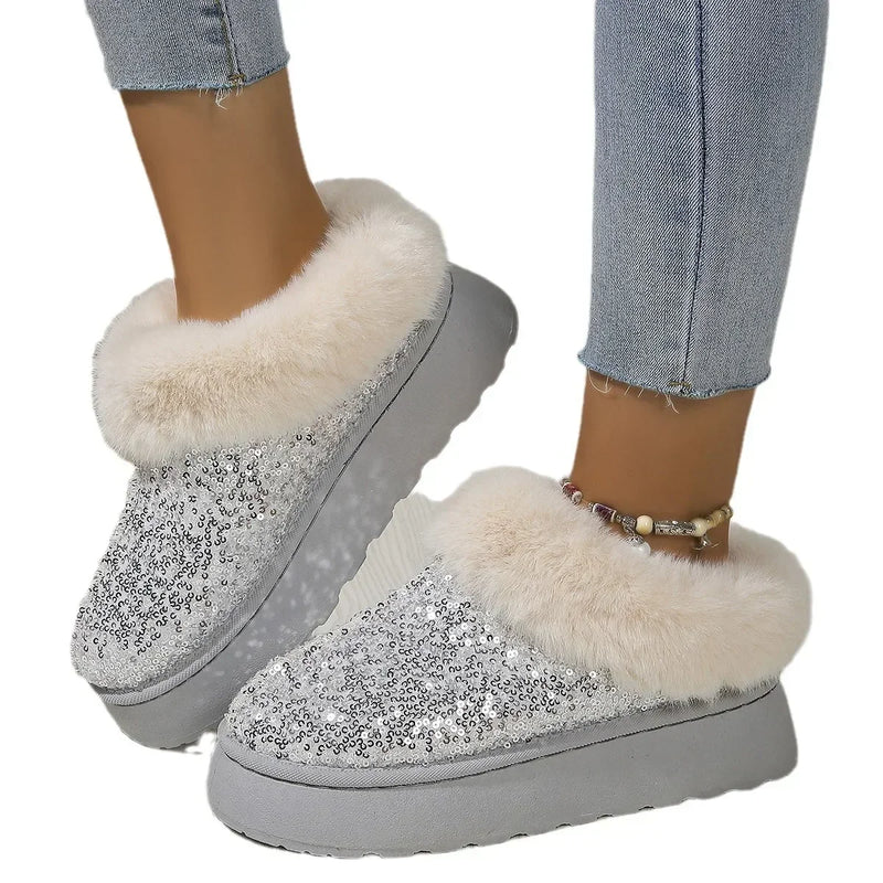 Bling Ankle Snow Boots - ShopEbonyMonique