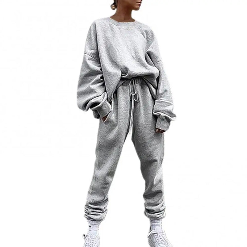 Hip Hop Women Solid Color Long Sleeve Loose Suit - ShopEbonyMonique