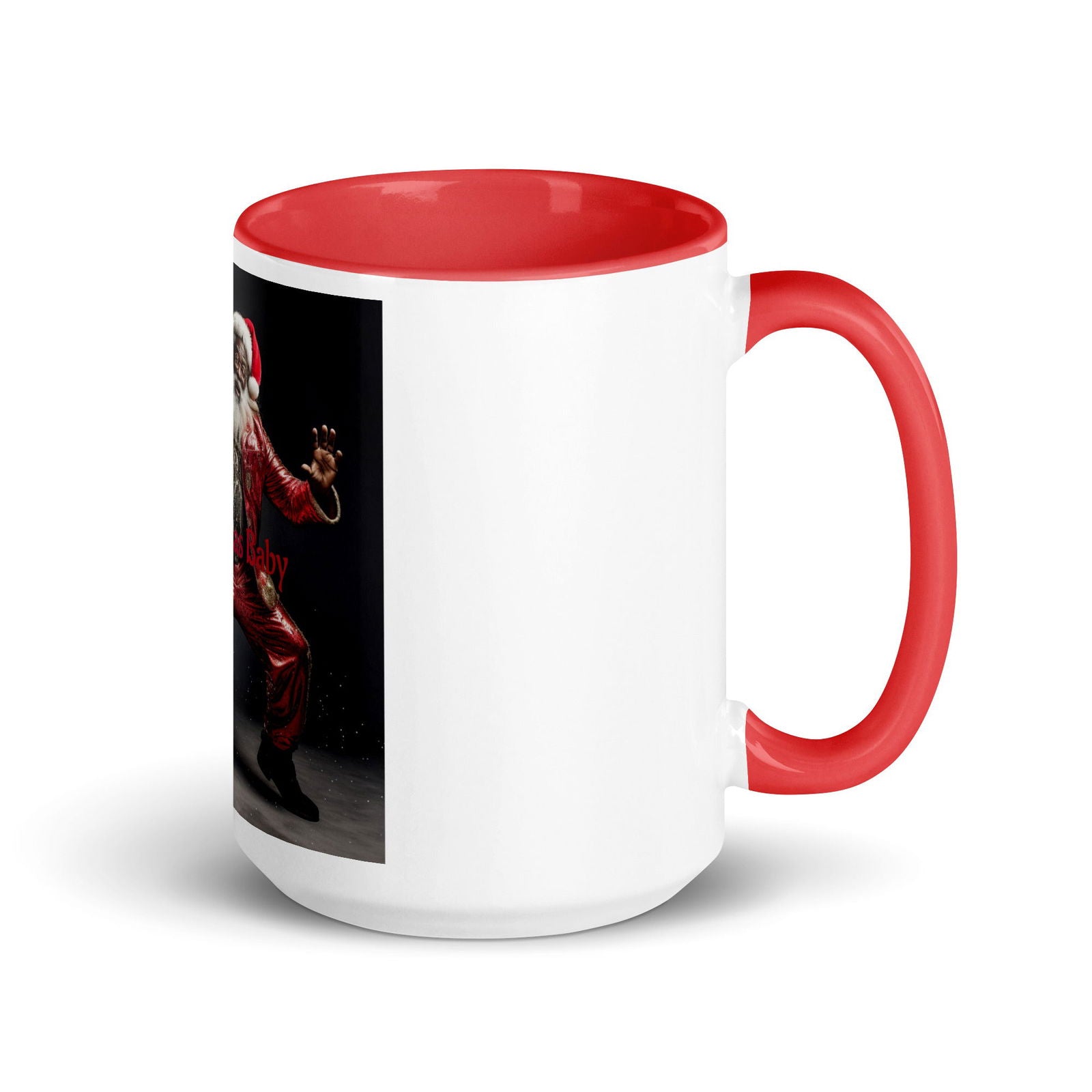 Santa Mug with Color Inside - ShopEbonyMonique