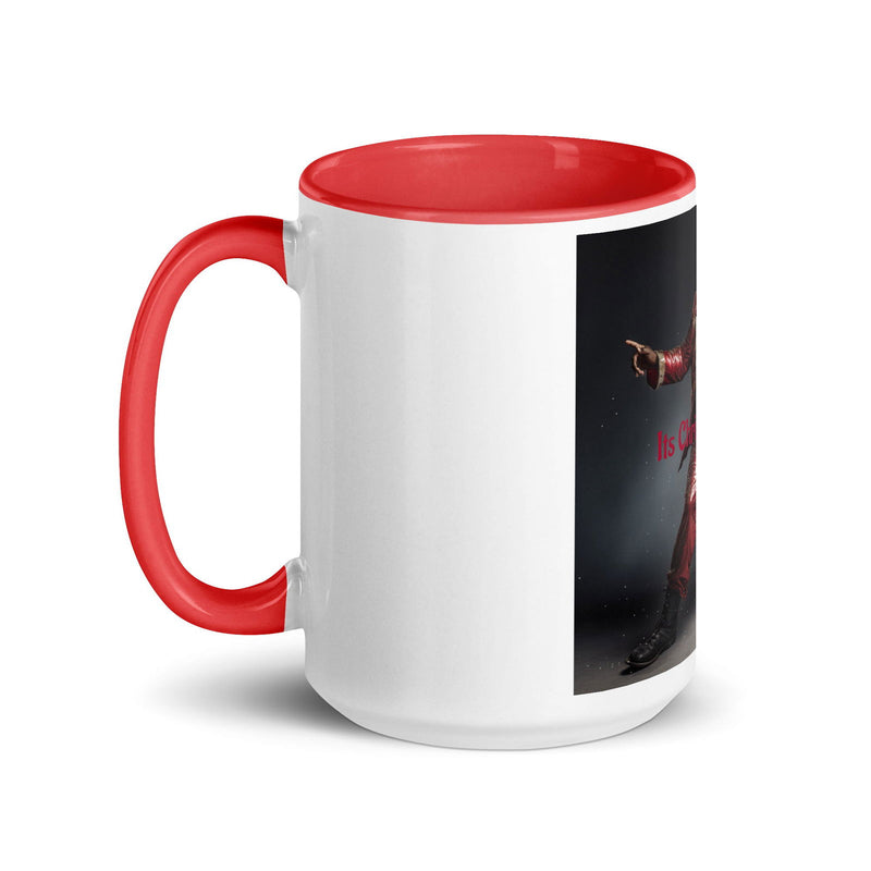 Santa Mug with Color Inside - ShopEbonyMonique