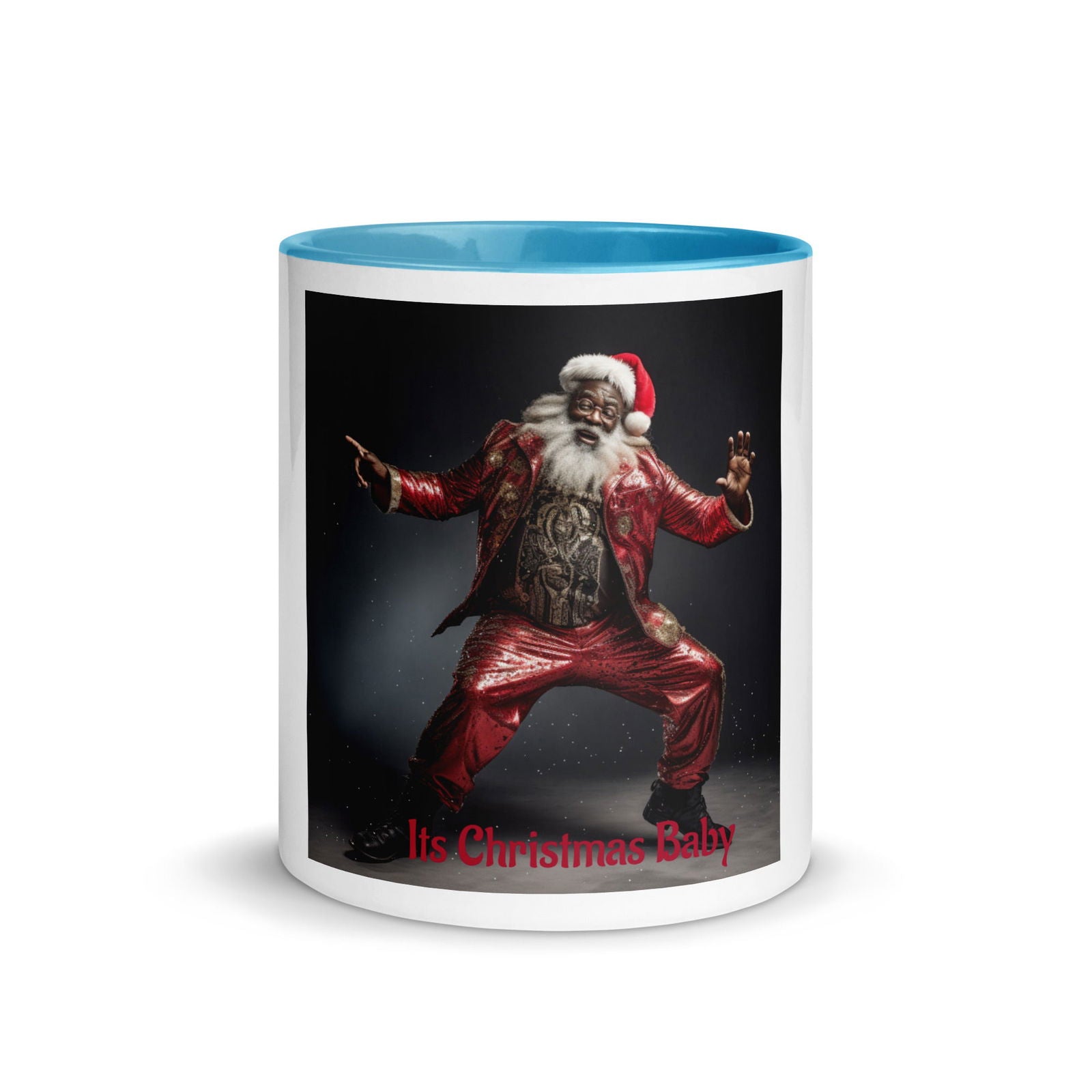 Santa Mug with Color Inside - ShopEbonyMonique