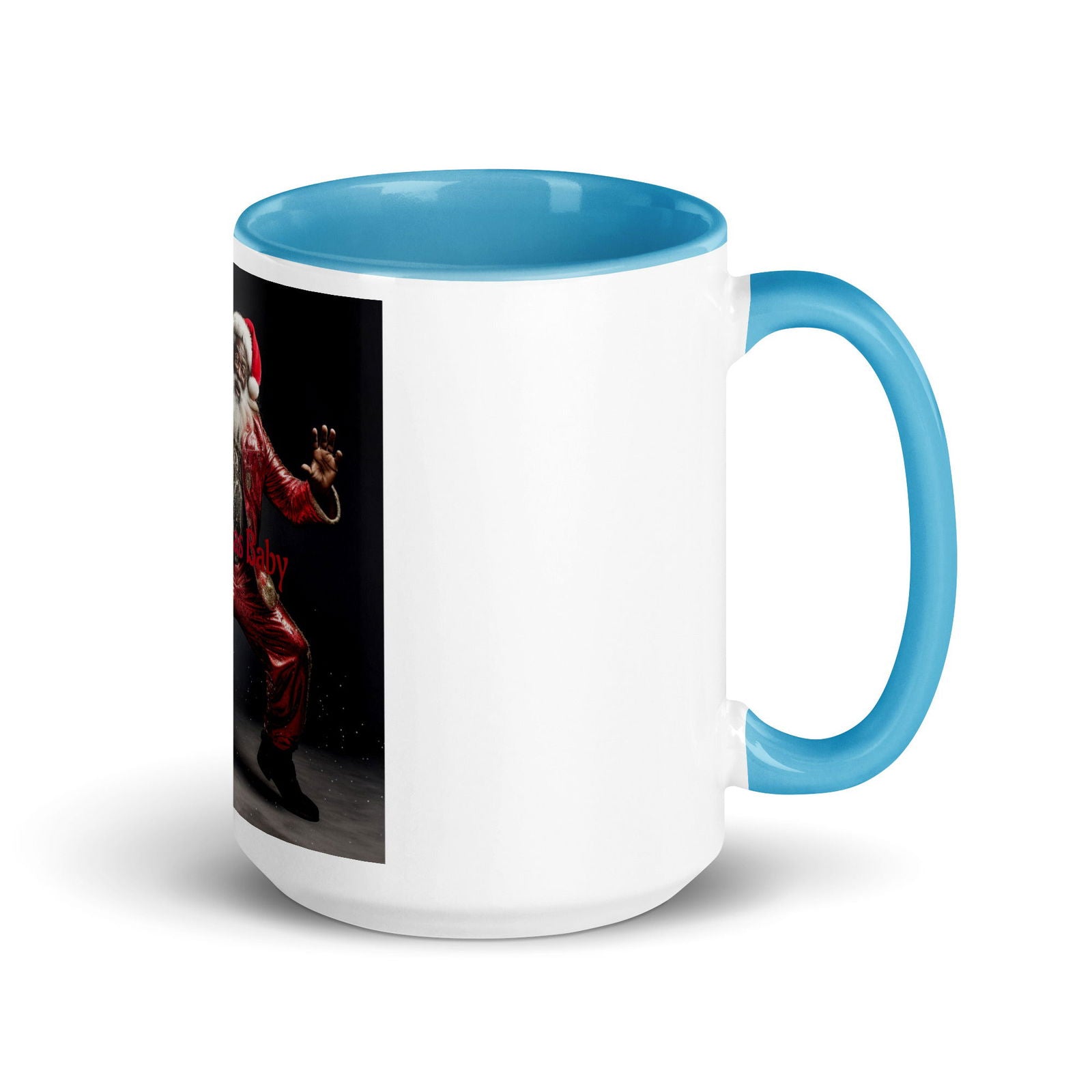 Santa Mug with Color Inside - ShopEbonyMonique