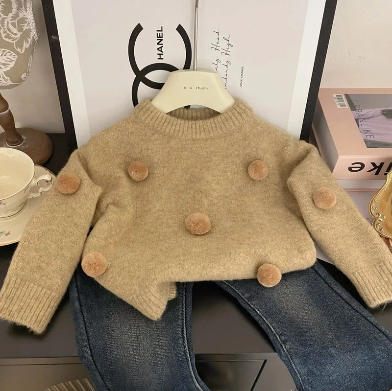 Children Winter Knitwear Sweater and Jeans - ShopEbonyMonique