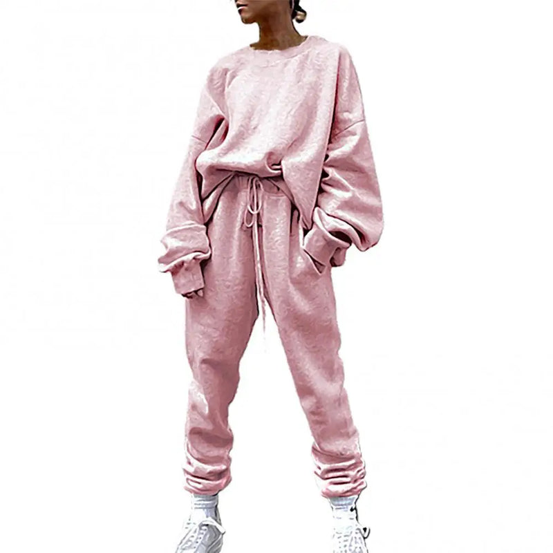 Hip Hop Women Solid Color Long Sleeve Loose Suit - ShopEbonyMonique