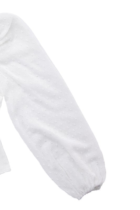Shirring sleeve bodysuit - ShopEbonyMonique