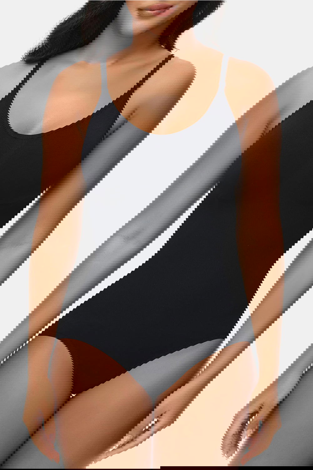 Spaghetti Strap Tummy Control Bodysuit - ShopEbonyMonique