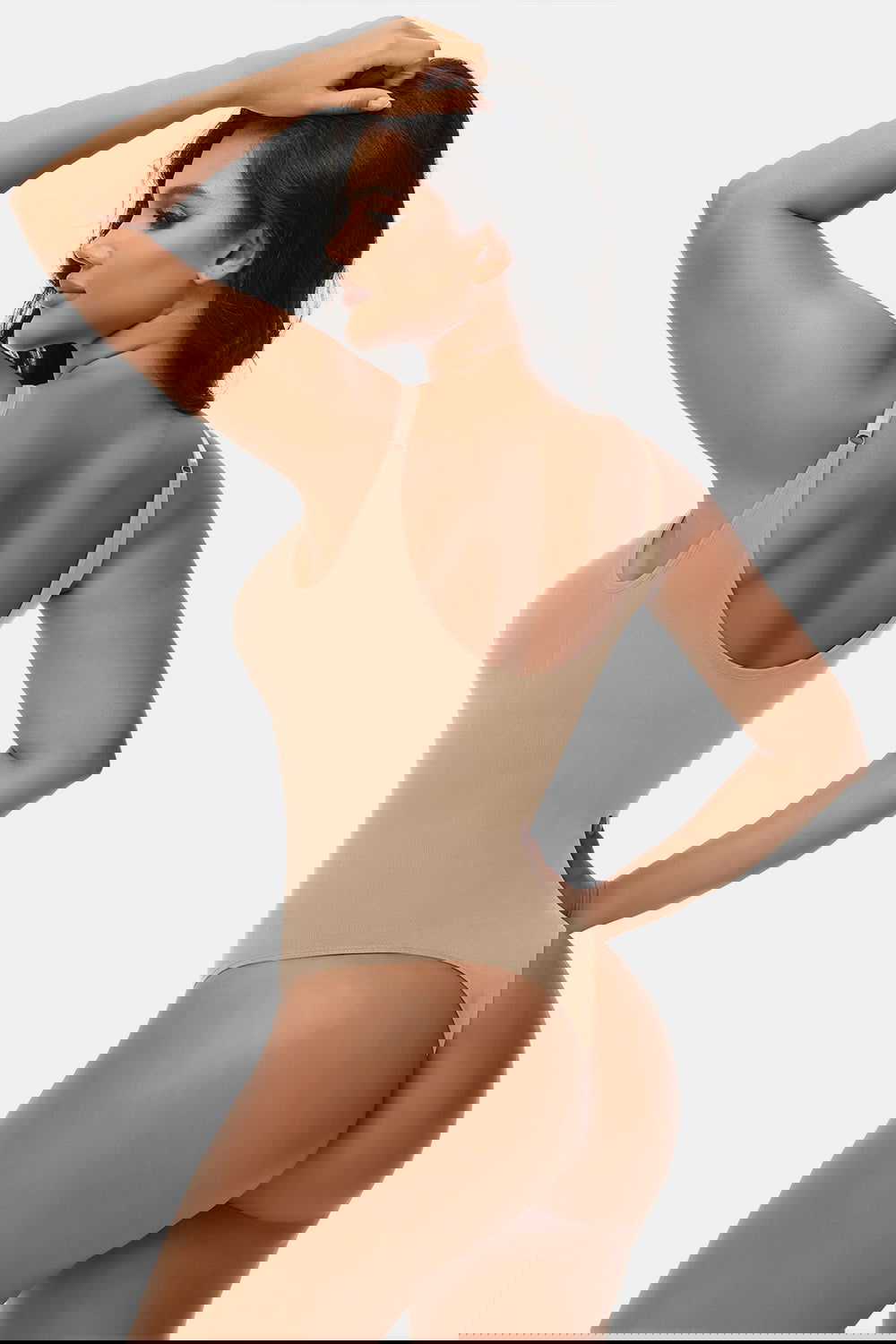 Spaghetti Strap Tummy Control Bodysuit - ShopEbonyMonique