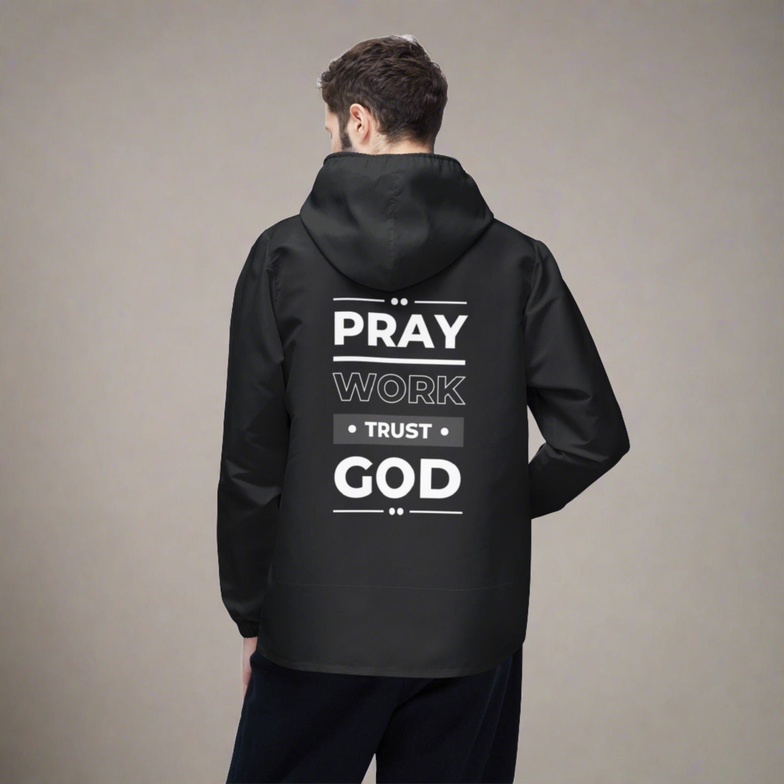 Trust God Windbreaker Jacket - ShopEbonyMonique