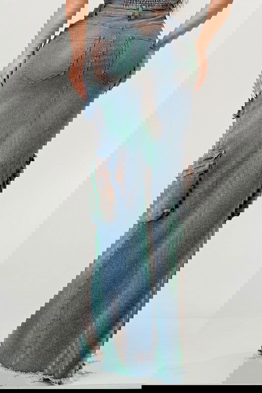 VINTAGE HAND WASHED BUTTON UP SLIT DRESS - ShopEbonyMonique