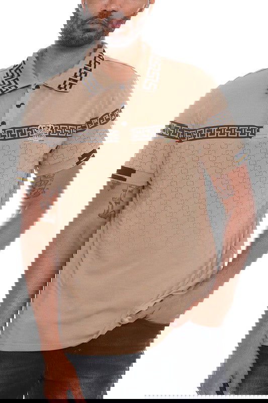 Version Couture Brand Polo Button Down Shirt - ShopEbonyMonique