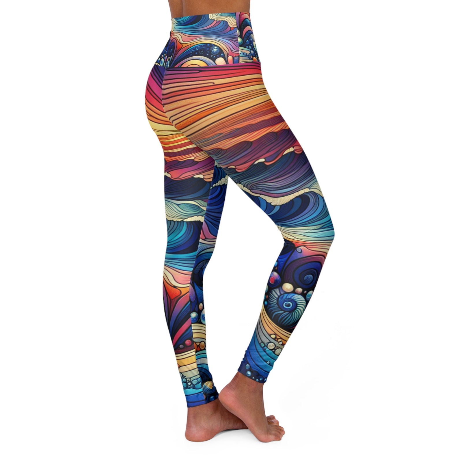 Waves- Leggings - ShopEbonyMonique