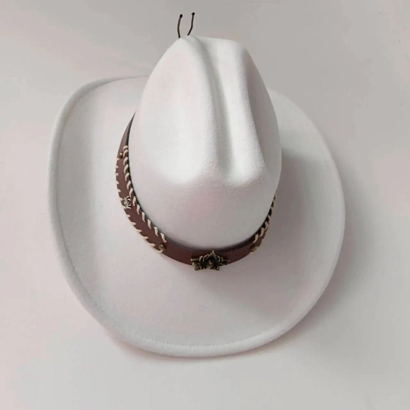 Wide Brim Western Cowboy Hat - ShopEbonyMonique