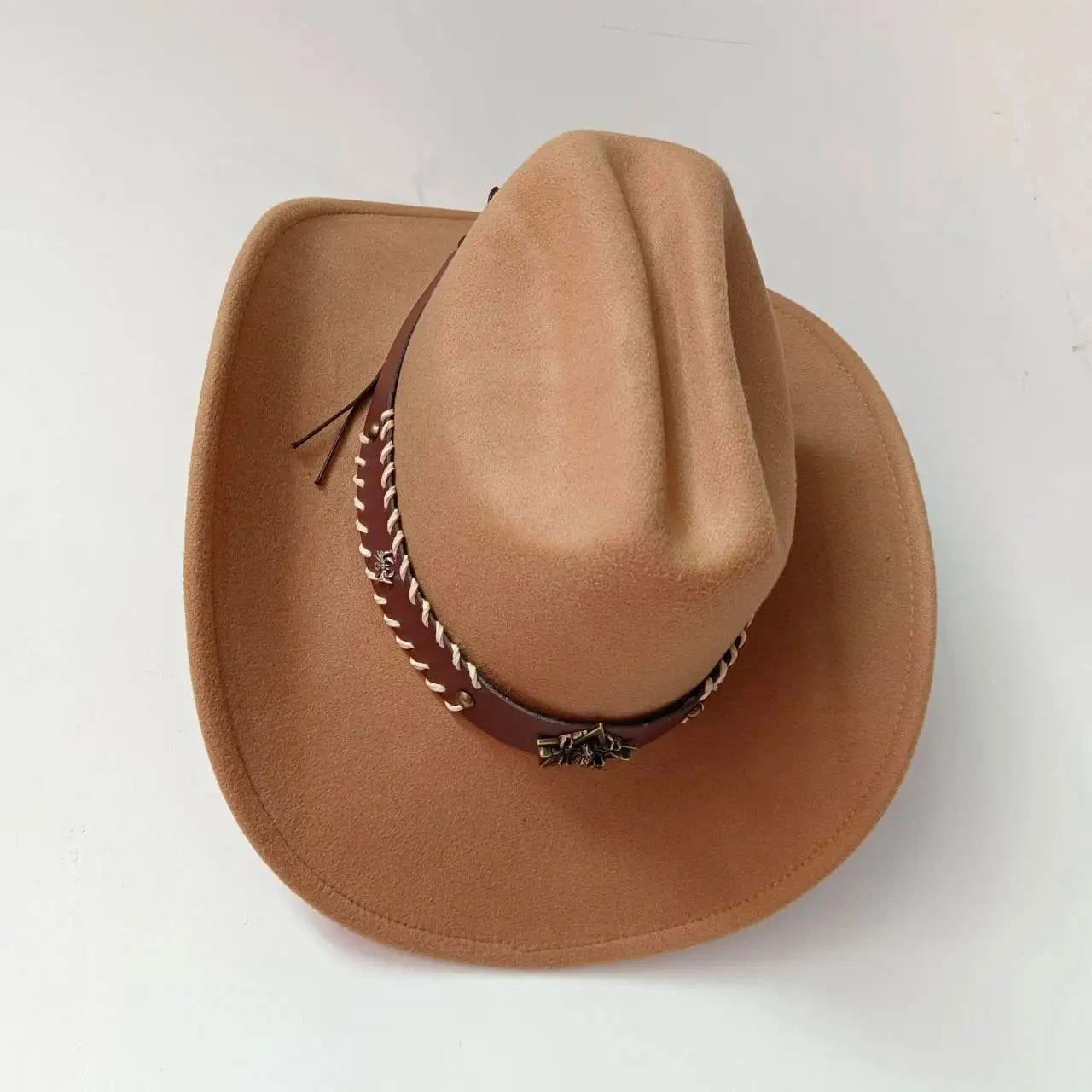 Wide Brim Western Cowboy Hat - ShopEbonyMonique