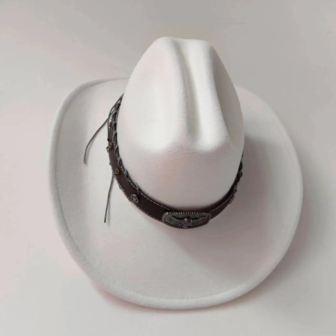 Wide Brim Western Cowboy Hat - ShopEbonyMonique