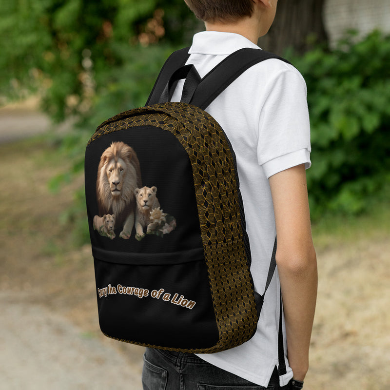 Carry the Courage of a Lion Backpack