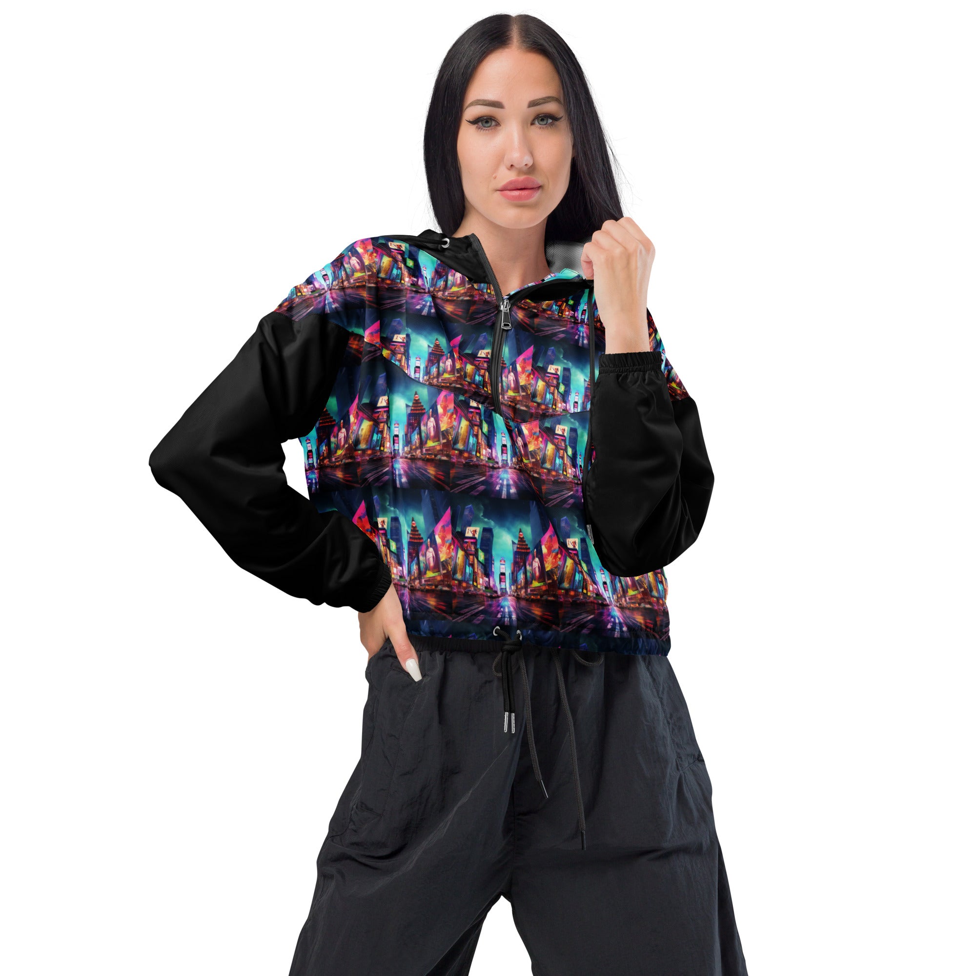 City Women’s cropped windbreaker - ShopEbonyMonique