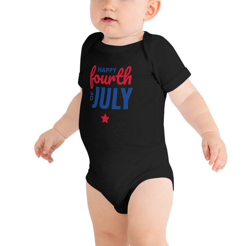 4th Baby short sleeve one piece