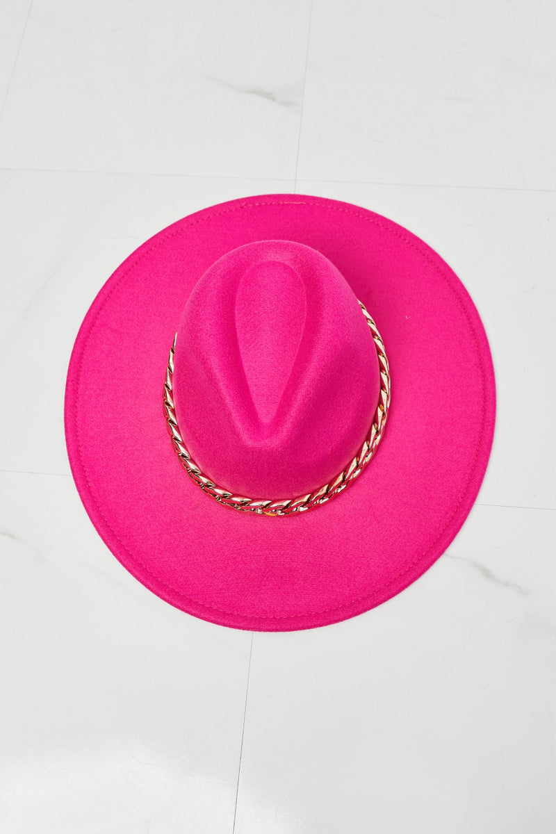 Fame Keep Your Promise Fedora Hat in Pink - ShopEbonyMonique