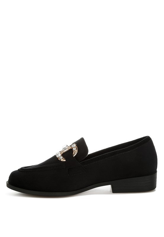 Maestro Diamante Embellished Horsebit Loafers - ShopEbonyMonique