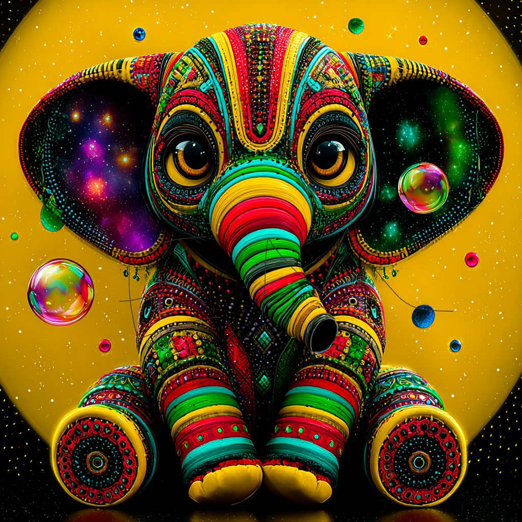 Dream Elephant digital art PNG by Ebony Monique