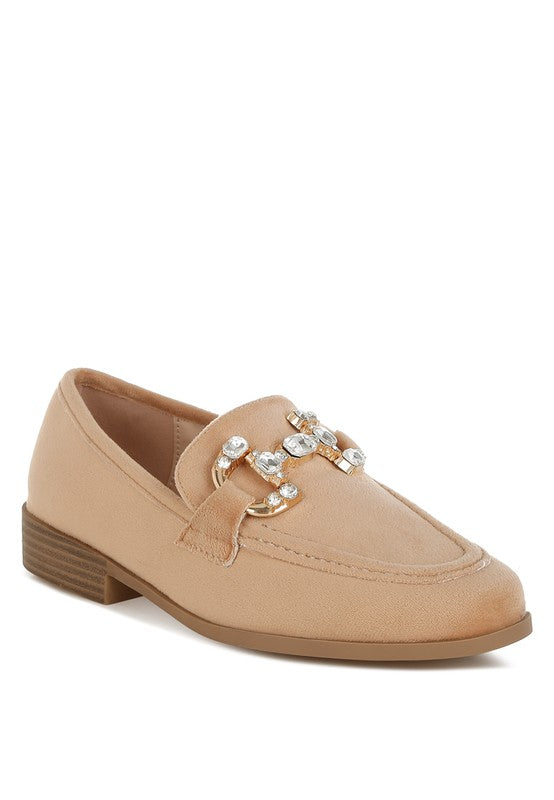 Maestro Diamante Embellished Horsebit Loafers - ShopEbonyMonique